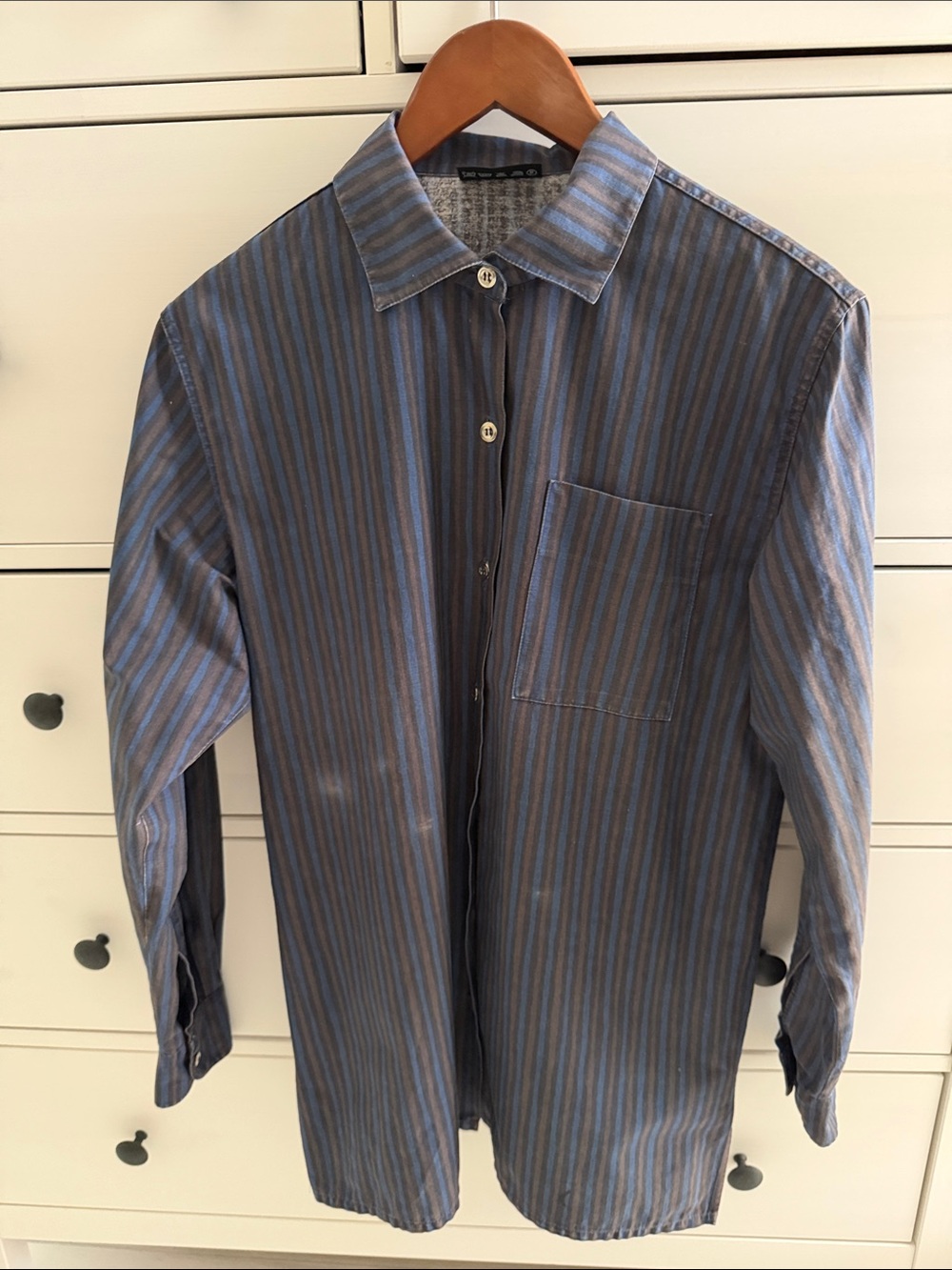 Marimekko Vintage Jokapoika Long Sleeved Unisex Buttondown Shirt Size L
